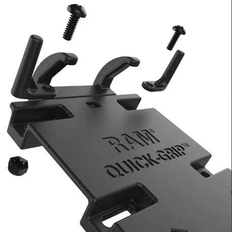 RAM Mounts Quick Grip XL Phone Mount with Handlebar U Bolt Base (RAM-B-149Z-A-PD4U)